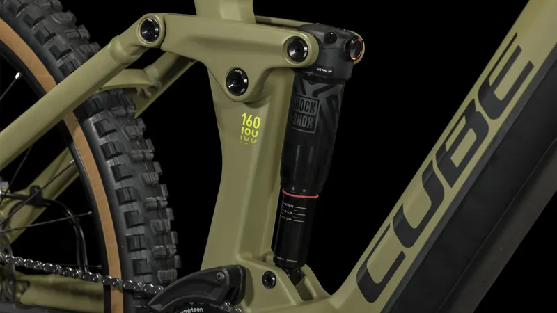 Cube Stereo Hybrid 160 HPC Race 750Wh 27.5 Bosch Electric Mountain Bike Olive/Green-4